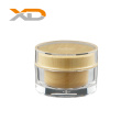 round bamboo cosmetic jars acrylic cream container